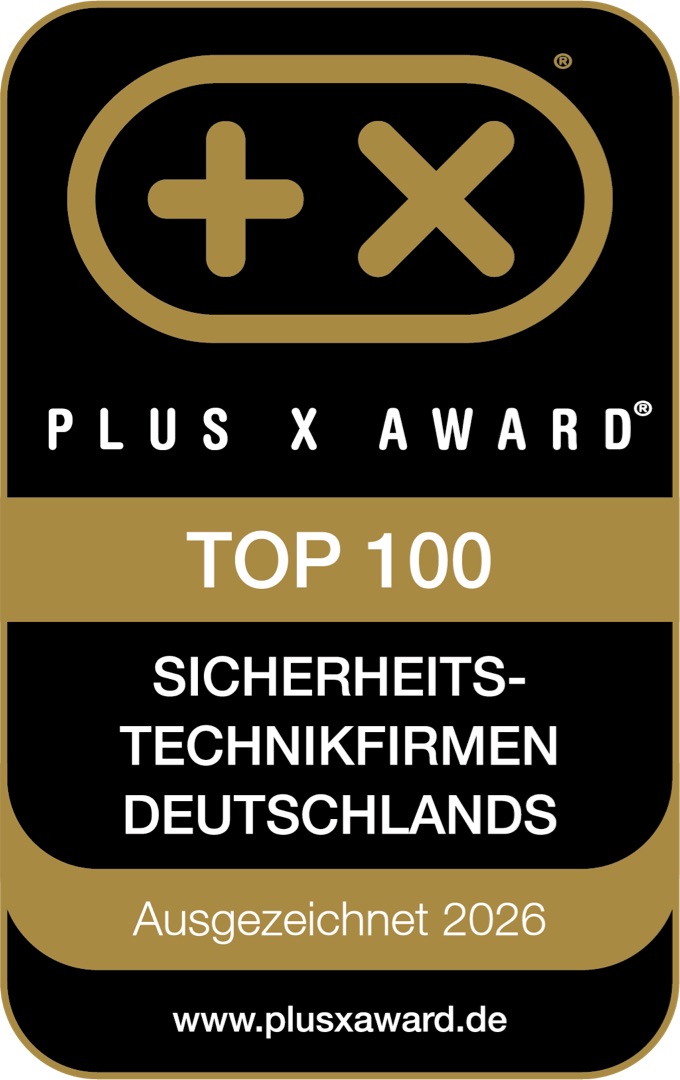 Plus X Award 2026 — Top 100 Sicherheitstechnikfirmen Deutschlands